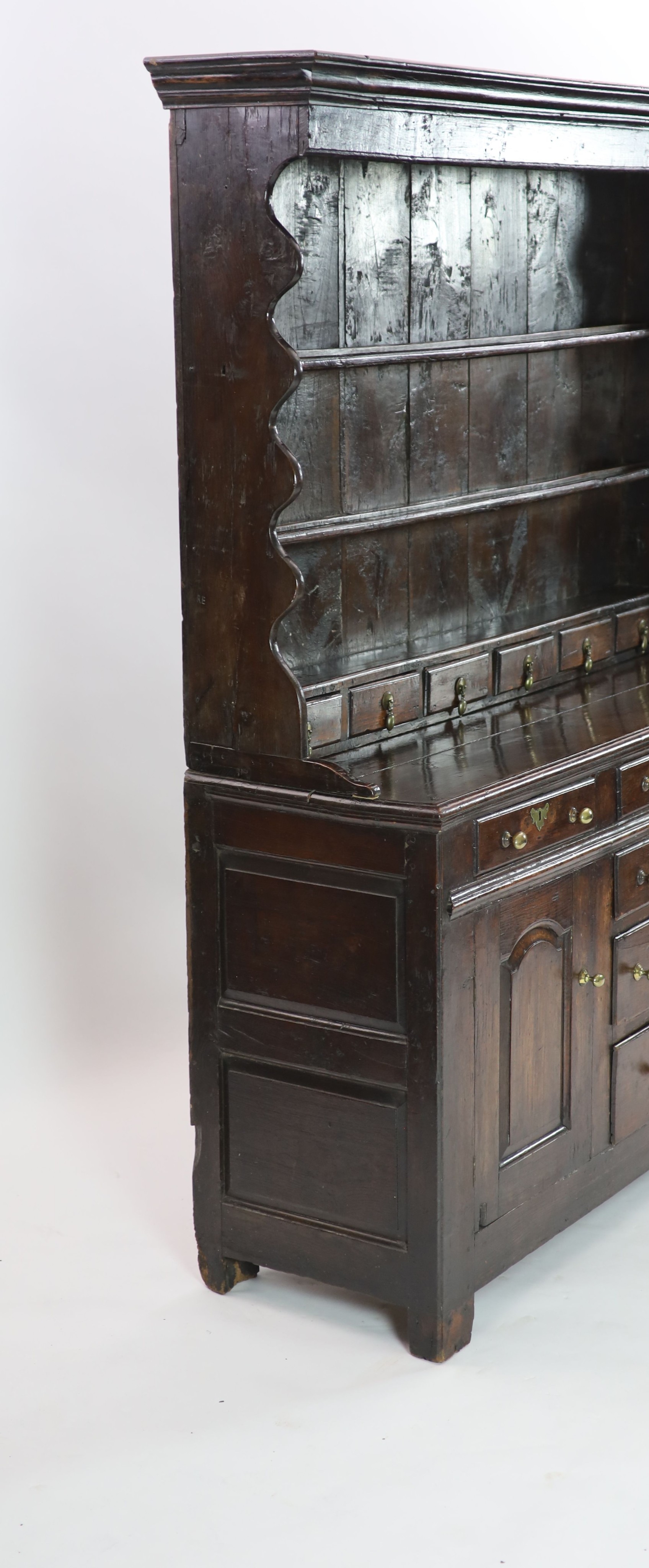 An 18th century oak dresser
